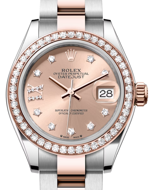 Rolex Lady-Datejust 28 28 mm 279381RBRROSEIXO Steel/Rose Gold/Diamonds Rose