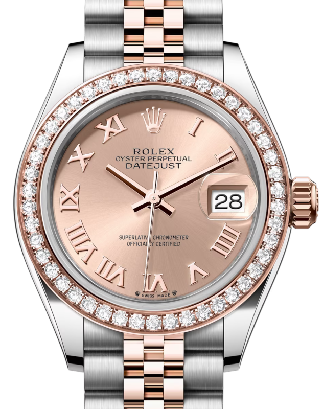 Rolex Lady-Datejust 28 28 mm 279381RBRROSERJ Steel/Rose Gold/Diamonds Rose
