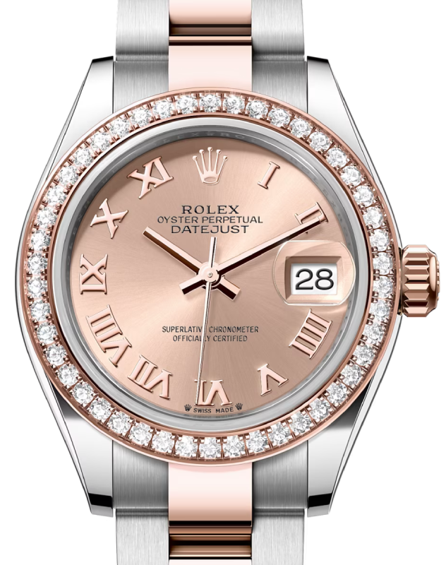 Rolex Lady-Datejust 28 28 mm 279381RBRROSERO Steel/Rose Gold/Diamonds Rose