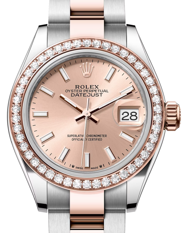Rolex Lady-Datejust 28 28 mm 279381RBRROSESO Steel/Rose Gold/Diamonds Rose