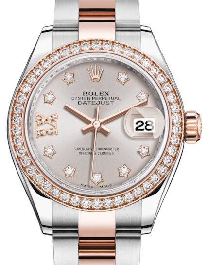 Rolex Lady-Datejust 28 28 mm 279381RBRSDIXO Steel/Rose Gold/Diamonds Sundust