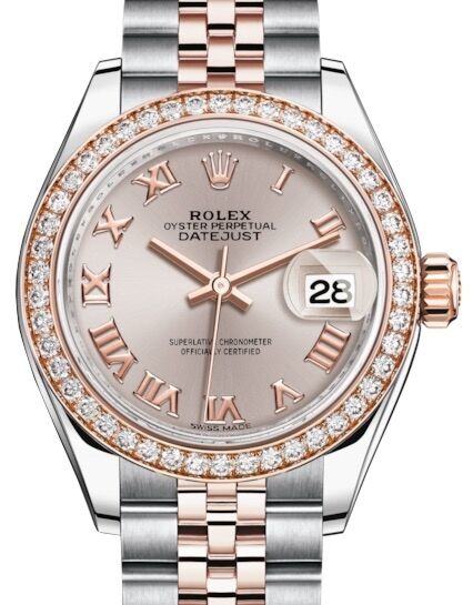 Rolex Lady-Datejust 28 28 mm 279381RBRSDRJ Steel/Rose Gold/Diamonds Sundust