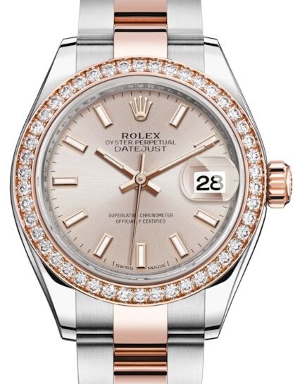 Rolex Lady-Datejust 28 28 mm 279381RBRSSO Steel/Rose Gold/Diamonds Sundust