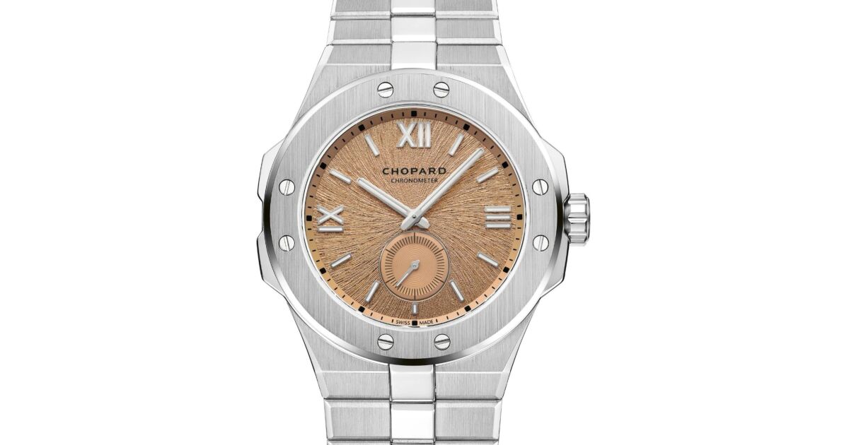 Chopard Alpine Eagle 41 XPS Stainless Steel Monte Rosa Pink Dial Bracelet 298623-3001 - Brand New