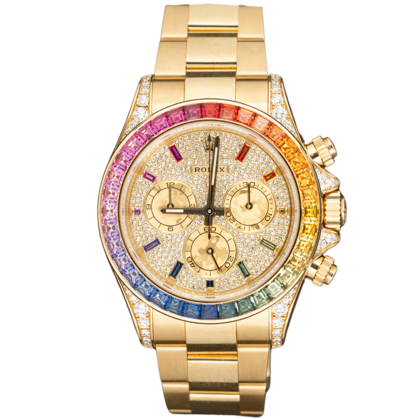 Rolex Rainbow Daytona 40 mm 116598RBOWC Yellow Gold/Diamonds Luminous