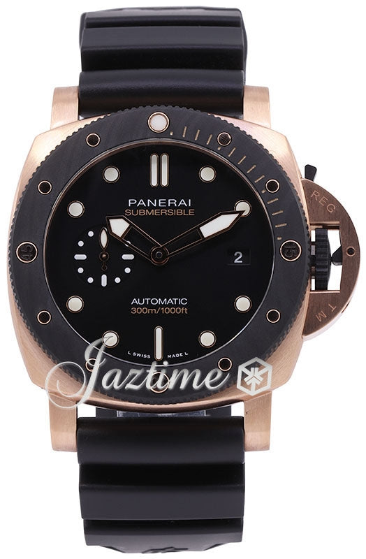 Panerai Submersible Goldtech OroCarbo 44mm Black Dial PAM02070