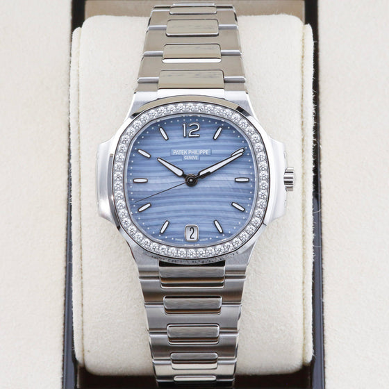 Patek Philippe Nautilus 40 mm 7018/1A-010 Steel/Diamonds Blue