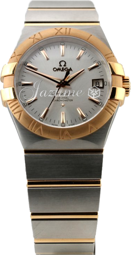 OMEGA 123.20.35.20.02.001 CONSTELLATION CO-AXIAL 35mm STEEL AND RED GOLD - BRAND NEW