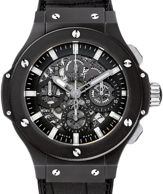 Hublot Big Bang Aero Bang 311.CI.1170.GR Skeleton Index Black Ceramic Case & Leather 44mm BRAND NEW