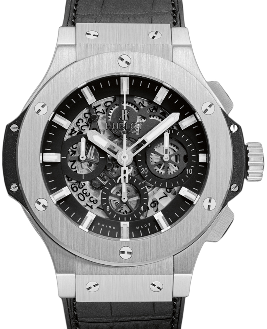 Hublot Big Bang Aero Bang 311.SX.1170.GR Skeleton Index Stainless Steel & Leather 44mm BRAND NEW