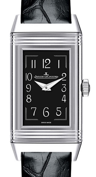 Jaeger-LeCoultre Calibre 657 Reverso One R??dition 3258470 Black Opaline Stainless Steel Leather 32.5 x 16.3mm Quartz - BRAND NEW