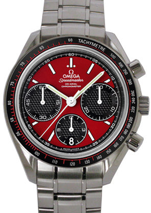 Omega 326.30.40.50.11.001 Speedmaster Racing Co-Axial Chronograph 40mm Red Index Stainless Steel BRAND NEW
