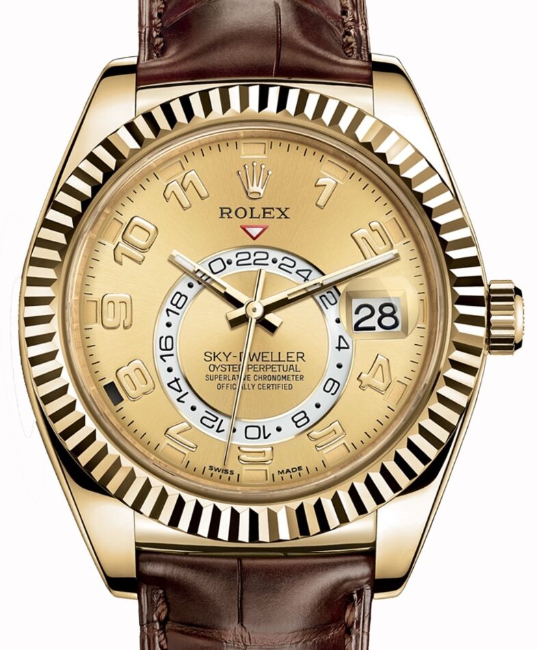 Rolex Sky-Dweller 42 mm 326138-0004 Yellow Gold Luminous