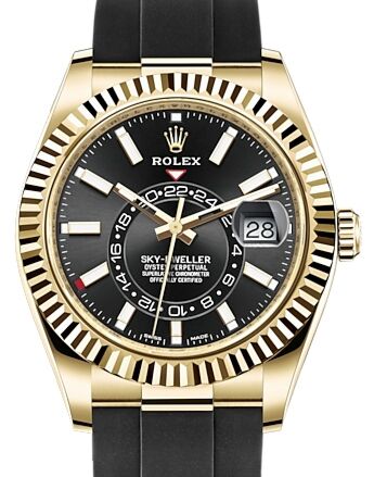 Rolex Sky-Dweller 42 mm 326238BLK Yellow Gold Luminous