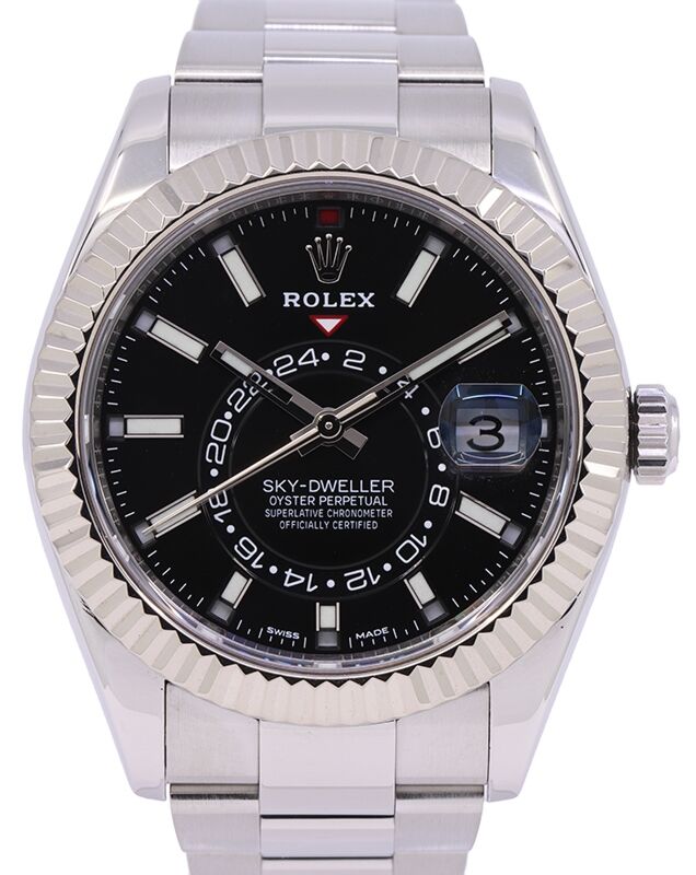 Rolex Sky-Dweller 42 mm 326934BLK3 Steel/White Gold Luminous