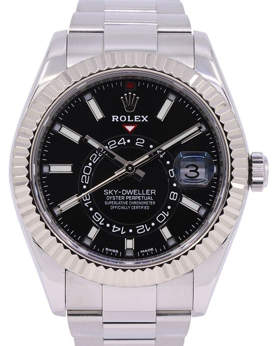 Rolex Sky-Dweller 42 mm 326934BLK3 Steel/White Gold Luminous