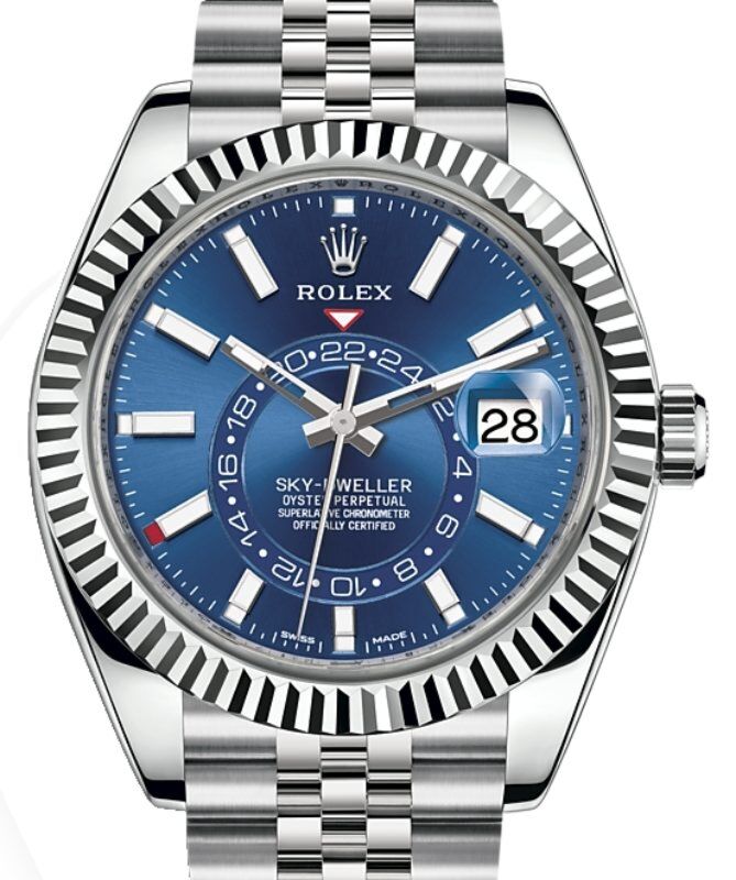 Rolex Sky-Dweller 42 mm 326934BLSJ Steel/White Gold Luminous