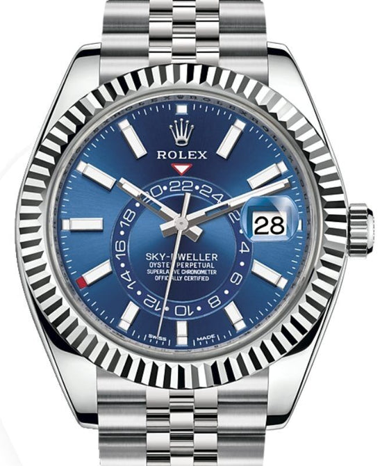 Rolex Sky-Dweller 42 mm 326934BLSJ Steel/White Gold Luminous
