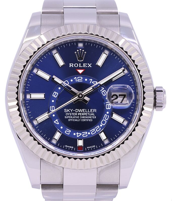 Rolex Sky-Dweller 42 mm 326934BLU1 Steel/White Gold Luminous