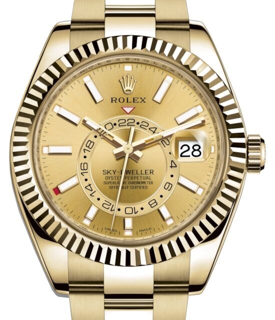 Rolex Sky-Dweller 42 mm 326938CHPSO Yellow Gold Luminous
