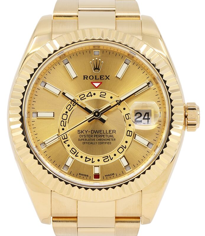 Rolex Sky-Dweller 42 mm 326938CSO1 Yellow Gold Luminous