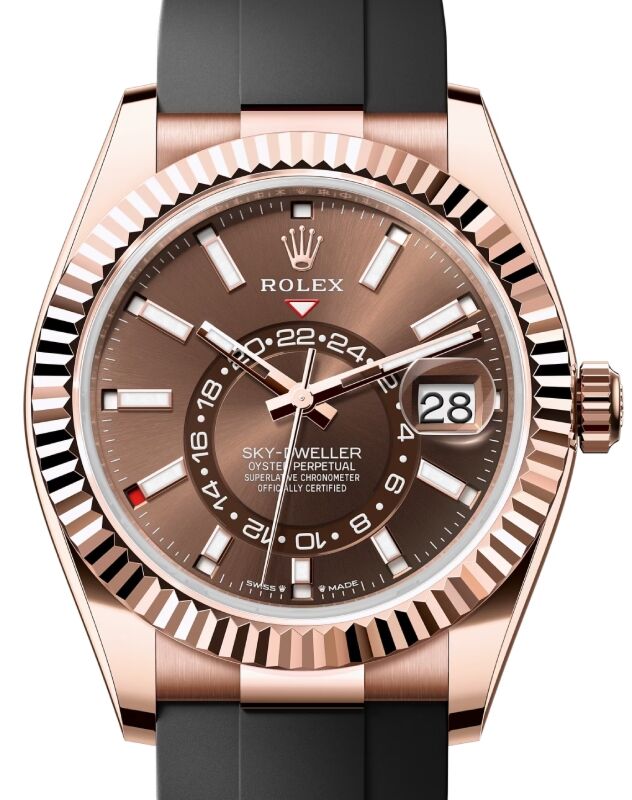 Rolex Sky-Dweller 42 mm 336235CSR Rose Gold Luminous