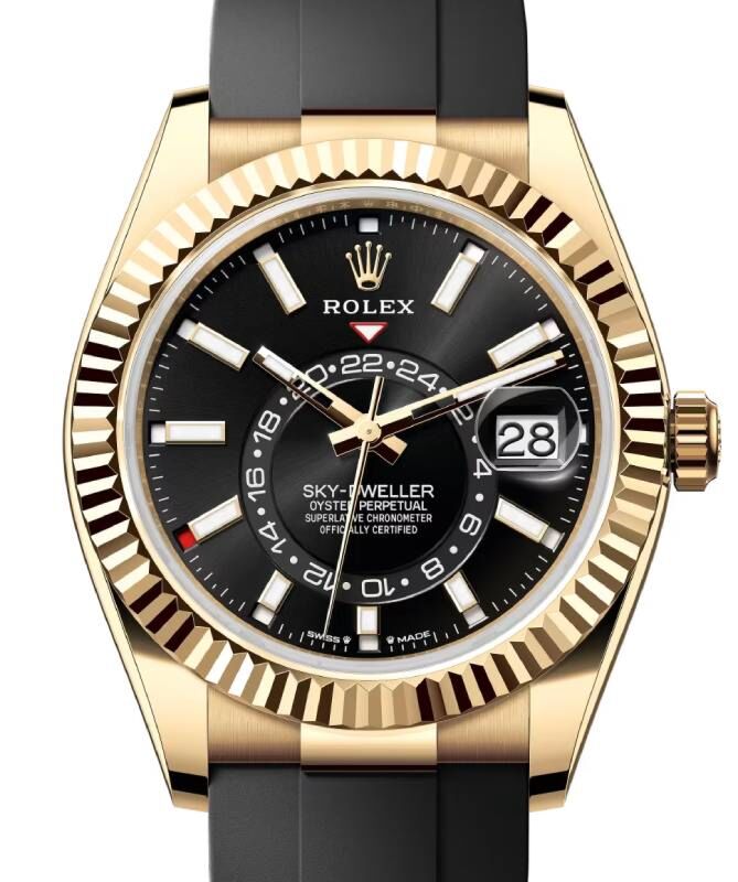 Rolex Sky-Dweller 42 mm 336238BBSR Yellow Gold Luminous