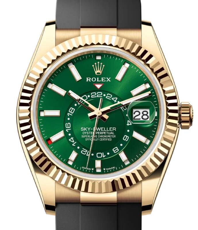 Rolex Sky-Dweller 42 mm 336238BG Yellow Gold Luminous