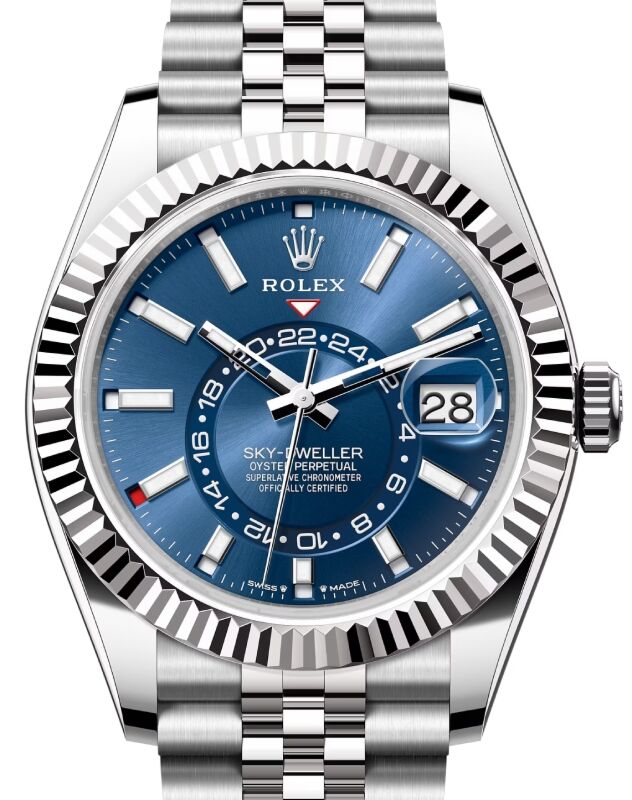 Rolex Sky-Dweller 42 mm 336934BLUSJ Steel/White Gold Luminous