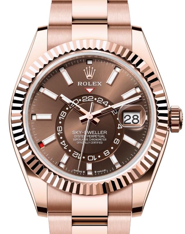 Rolex Sky-Dweller 42 mm 336935CSO Rose Gold Luminous