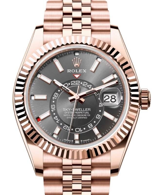 Rolex Sky-Dweller 42 mm 336935SLSJ Rose Gold Luminous