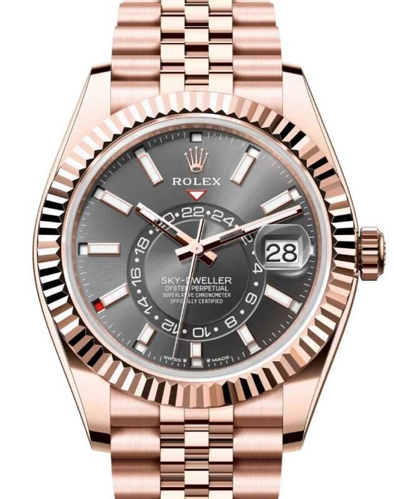 Rolex Sky-Dweller 42 mm 336935SLSJ Rose Gold Luminous