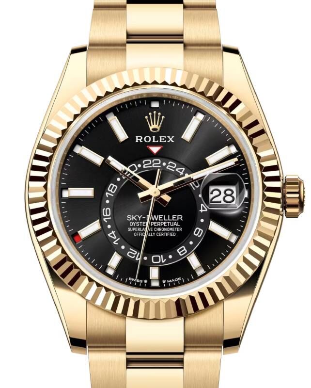 Rolex Sky-Dweller 42 mm 336938BBSO Yellow Gold Luminous
