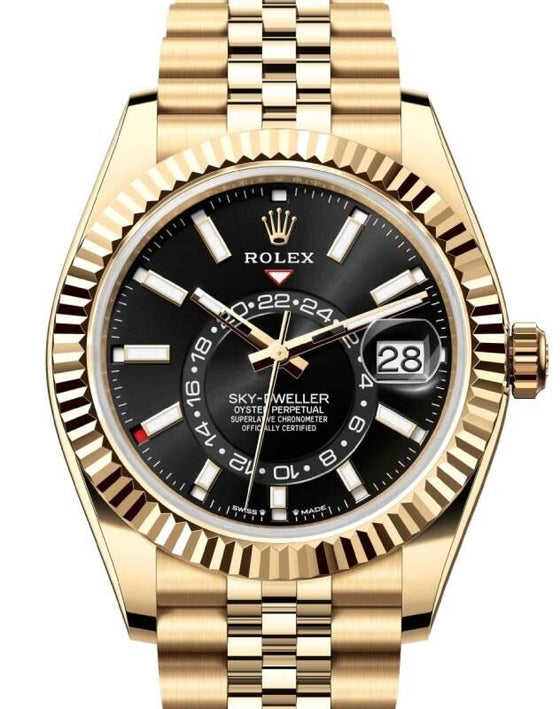 Rolex Sky-Dweller 42 mm 336938BSJ Yellow Gold Luminous