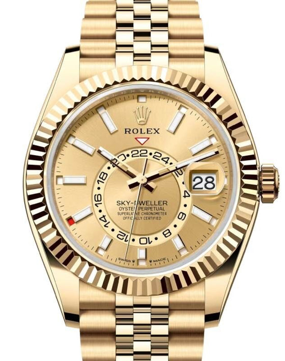 Rolex Sky-Dweller 42 mm 336938CHASJ Yellow Gold Luminous