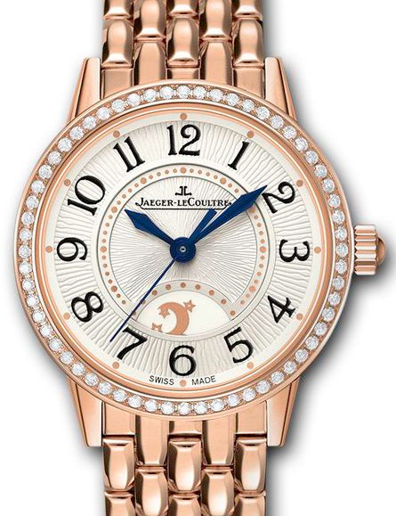 Jaeger-LeCoultre Calibre 967A Rendez-Vous Night & Day 3462121 Silver Guilloche Arabic Diamond Bezel Rose Gold 29mm Automatic BRAND NEW
