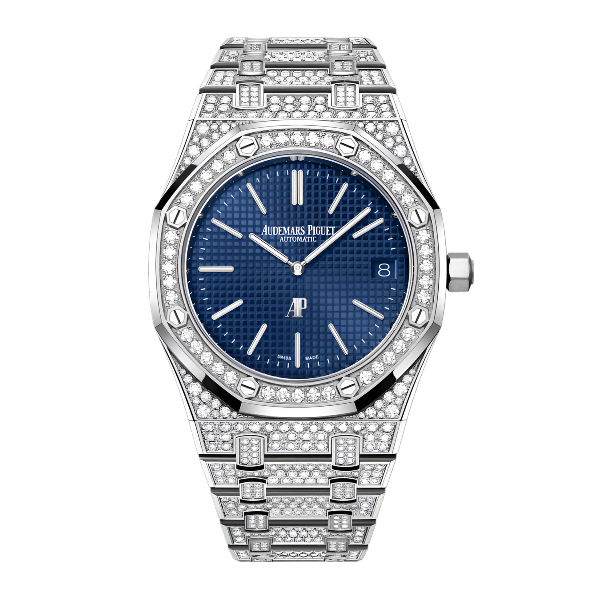 Audemars Piguet Royal Oak ?Jumbo? Extra-Thin 39 mm 15202BC.ZZ.1241BC.01 White Gold/Diamonds Diamond Pave