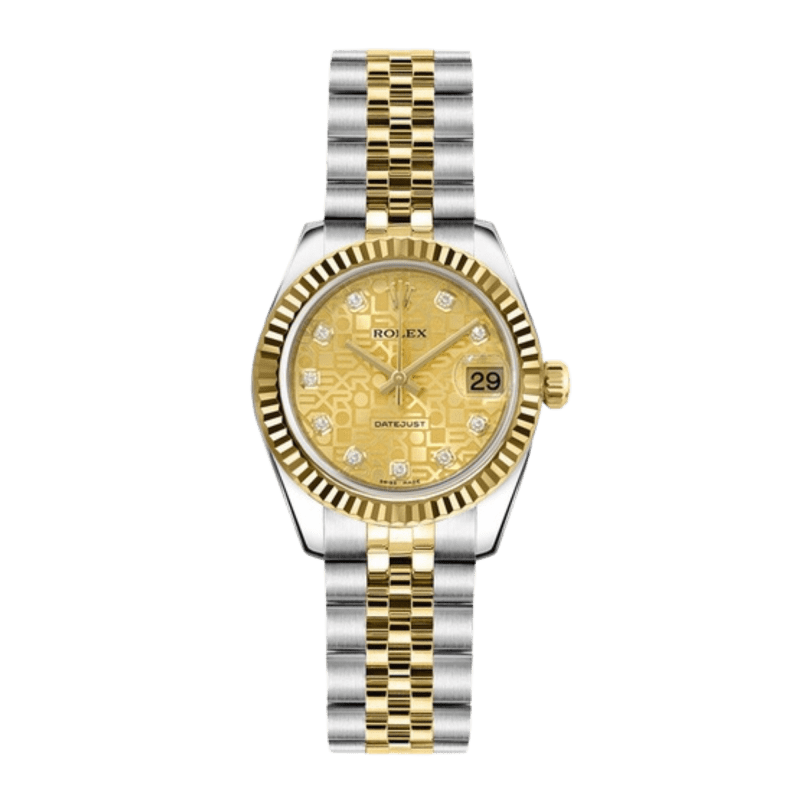 Rolex Lady-Datejust 26 26 mm 179173-CGDMOPDO Steel/Yellow Gold Champagne