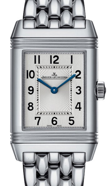 Jaeger-LeCoultre Calibre 969 Reverso Classic Large Duoface 3832420 Silver / Black Guilloche Rose Gold Leather 47 x 28.3mm Automatic BRAND NEW