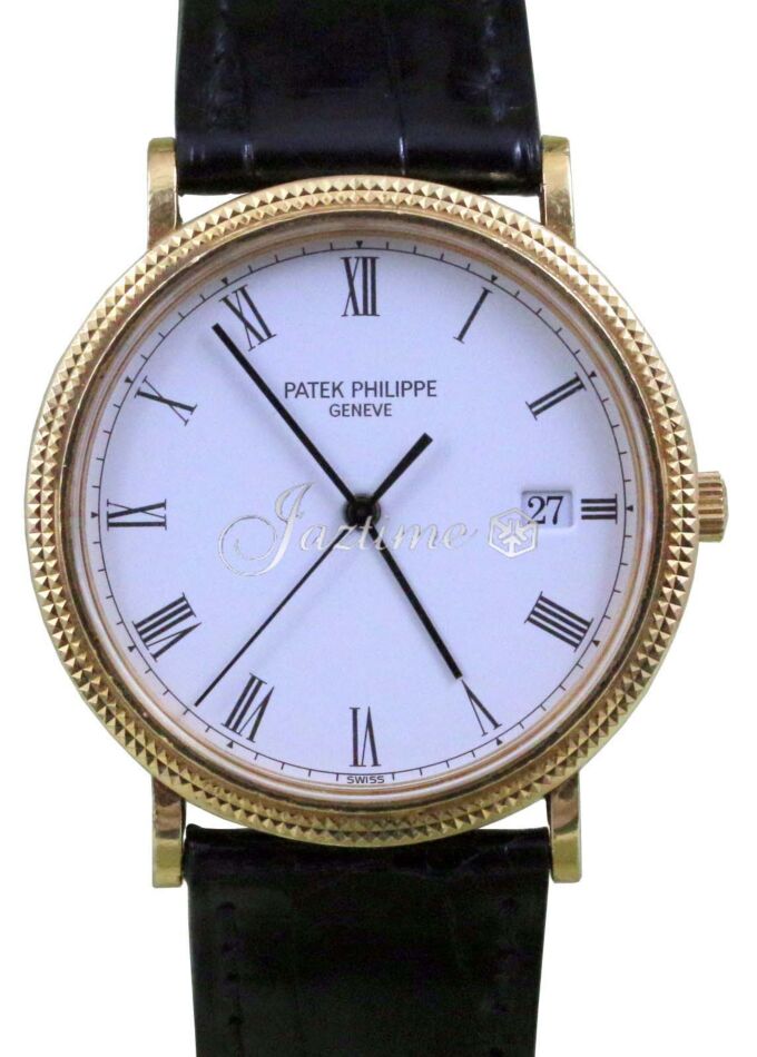 Patek Philippe Calatrava 33 mm 3944-j-2 Yellow Gold White