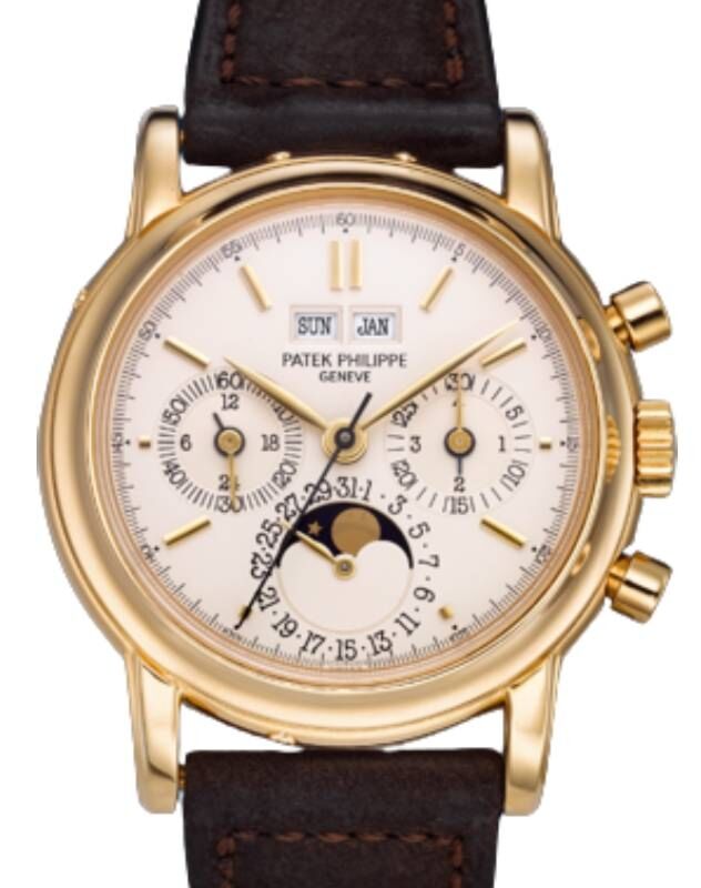 Patek Philippe Chronograph 36 mm 3970EJ Yellow Gold Silver