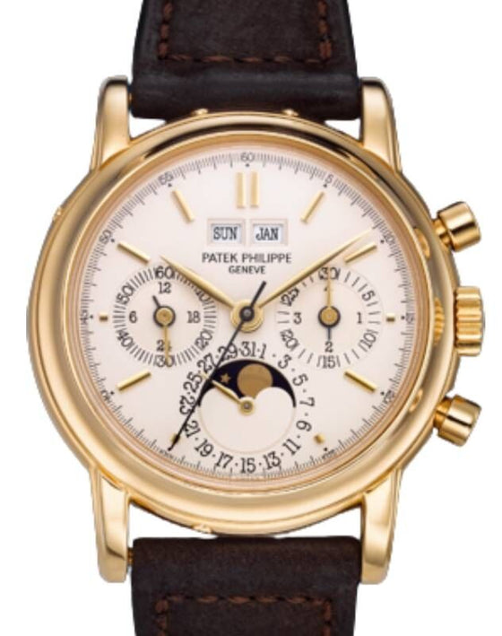 Patek Philippe Chronograph 36 mm 3970EJ Yellow Gold Silver