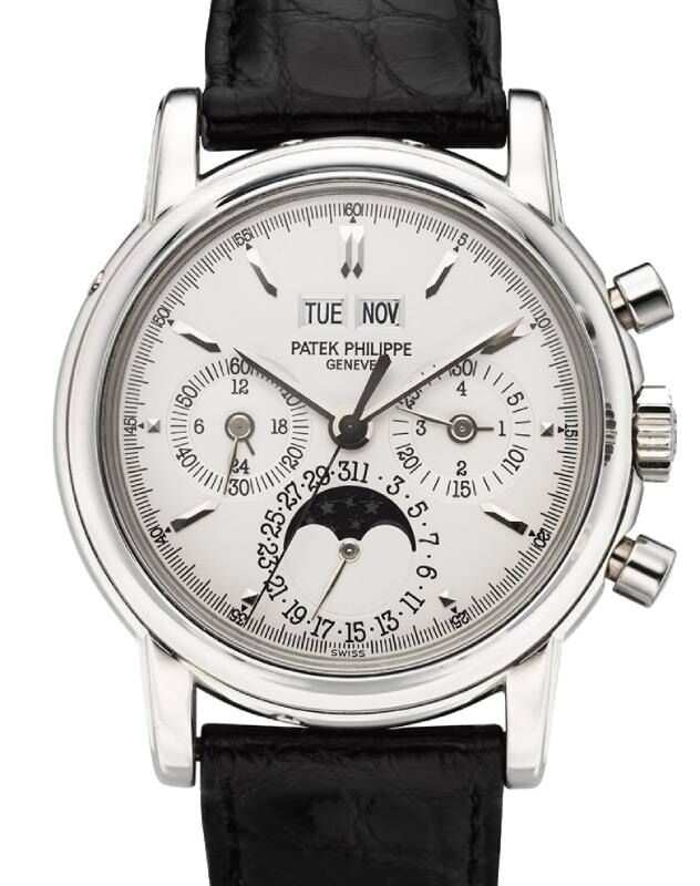 Patek Philippe Chronograph 36 mm 3970EP Platinum Silver