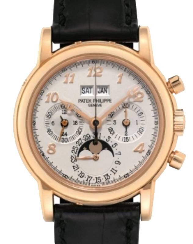 Patek Philippe Chronograph 36 mm 3970R Rose Gold Silver