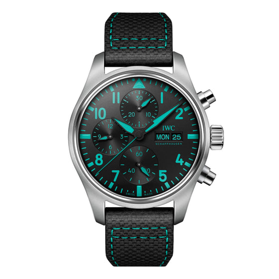 IWC Pilot’s Watch Chronograph Edition Titanium “Mercedes-AMG PETRONAS Formula One™ Team” 41mm Black Dial IW388108 - BRAND NEW
