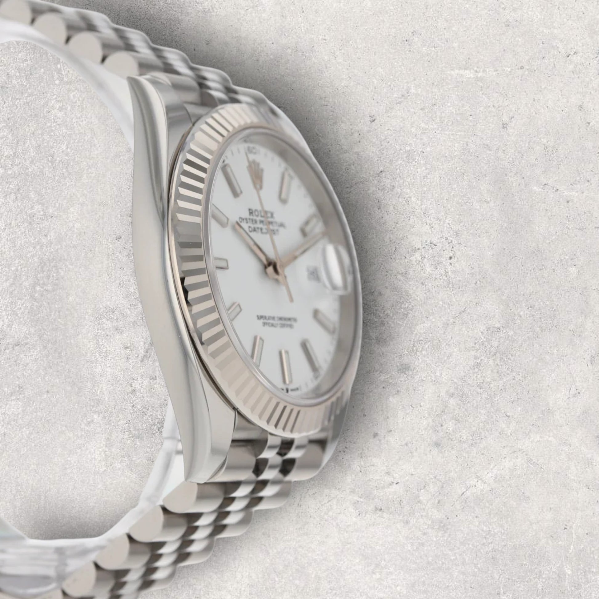 Rolex Datejust 41 126334 Stainless Steel White Dial Jubilee Bracelet Fluted Bezel