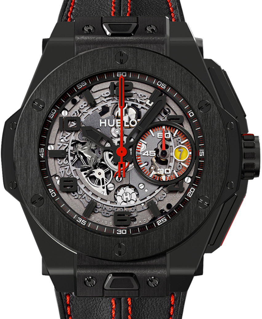 Hublot Big Bang Unico Ferrari 401.CX.0123.VR Skeleton Red Arabic Black Ceramic Case Leather 45mm BRAND NEW
