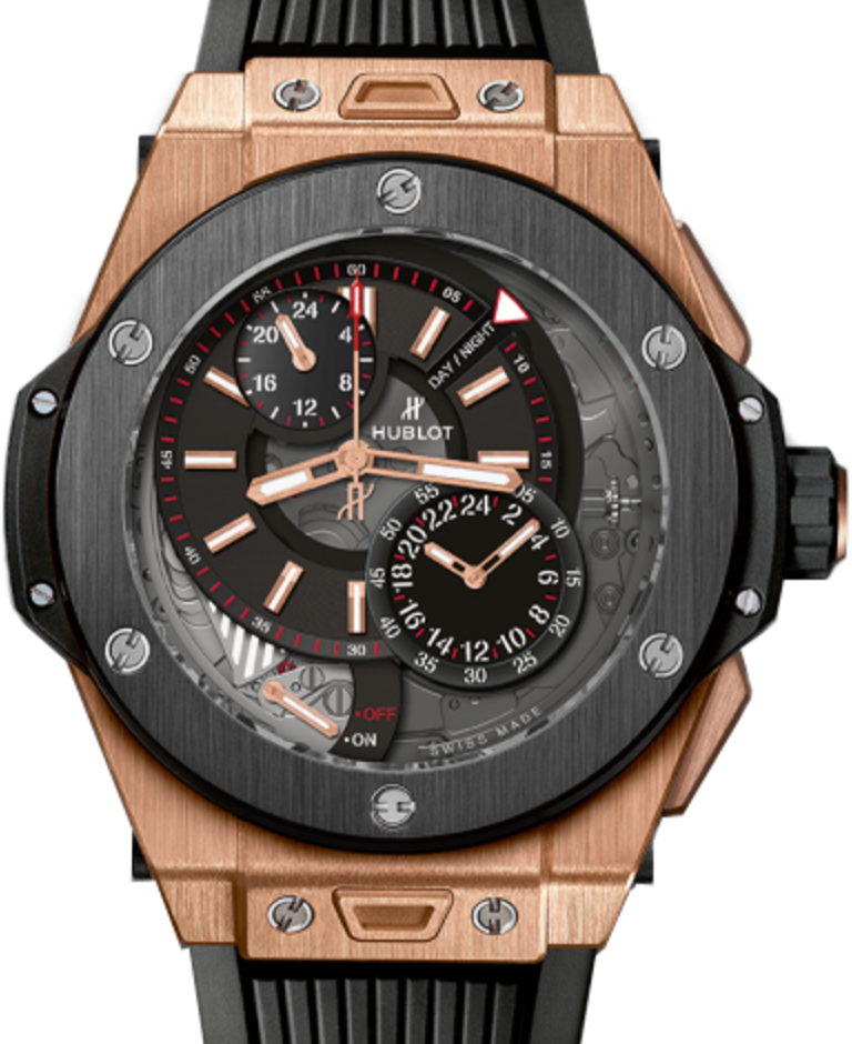 Hublot Big Bang Alarm Repeater Rose Gold/ Black Ceramic 45mm 403.OM.0123.RX