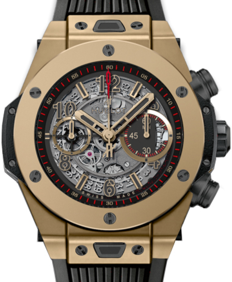 Hublot Big Bang Unico 411.MX.1138.RX Skeleton Arabic Yellow Gold Case & Rubber 45mm BRAND NEW