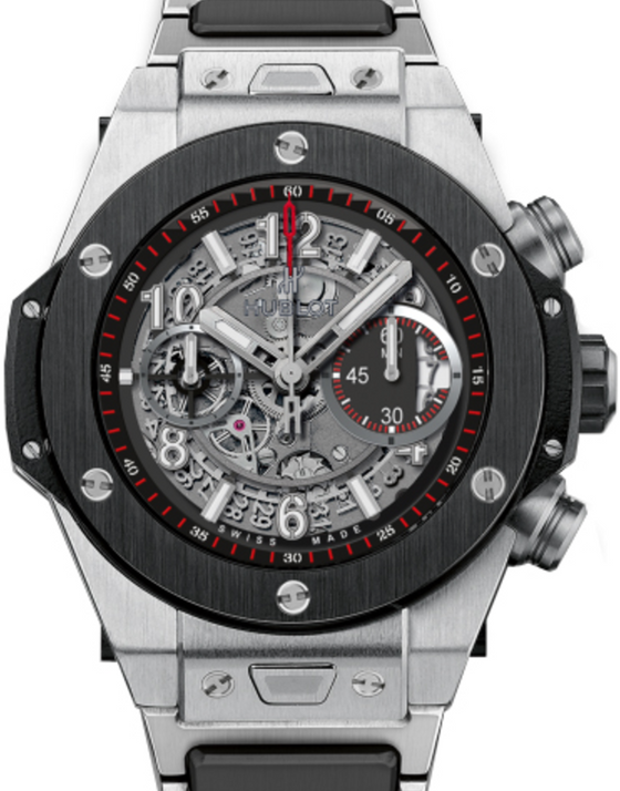 Hublot Big Bang Unico 411.NM.1170.NM Skeleton Arabic Black Ceramic Bezel & Titanium Case 45mm BRAND NEW